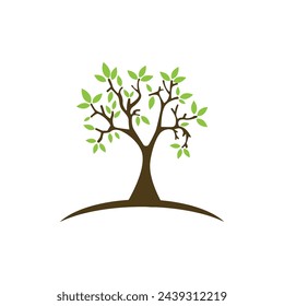 Plantilla de diseño de ilustración de icono de hoja Bio