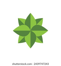 Bio leaf Icon Illustration design template