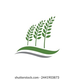 Bio leaf Icon Illustration design template
