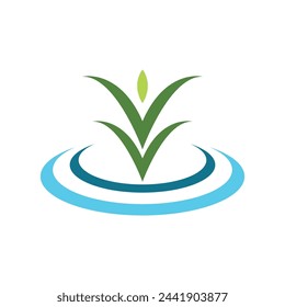 Bio Blatt Icon Illustration Design-Vorlage