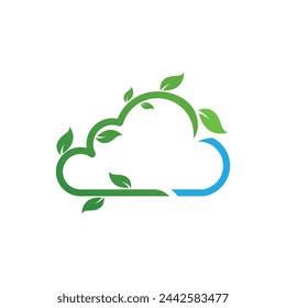 Bio Blatt Icon Illustration Design-Vorlage