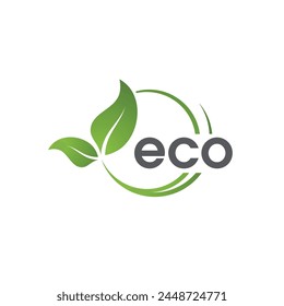 Bio leaf Icon Illustration design template