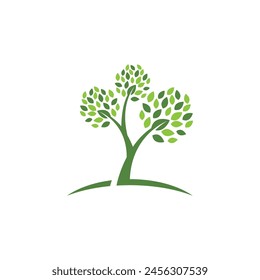 Bio leaf Icon Illustration design template