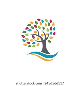 Bio leaf Icon Illustration design template