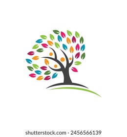 Bio leaf Icon Illustration design template