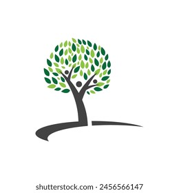 Icono de la hoja de Bio Ilustración de diseño Plantilla