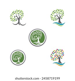 Icono de la hoja de Bio Ilustración de diseño Plantilla
