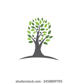 Bio leaf Icon Illustration design template