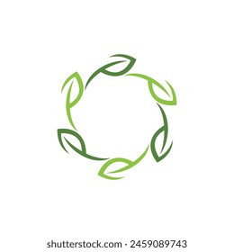 Icono de la hoja de Bio Ilustración de diseño Plantilla