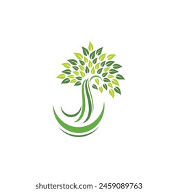 Bio leaf Icon Illustration design template