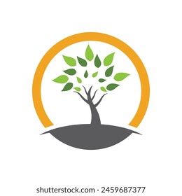 Bio leaf Icon Illustration design template