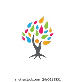 Bio leaf Icon Illustration design template