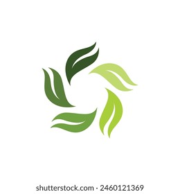 Bio leaf Icon Illustration design template