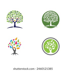 Bio leaf Icon Illustration design template