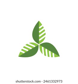Bio Blatt Icon Illustration Design Vorlage