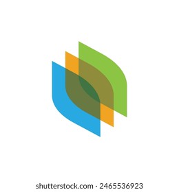 Icono de la hoja de Bio Ilustración de diseño Plantilla