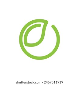 Bio leaf Icon Illustration design template