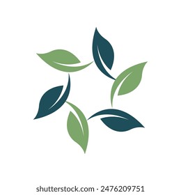 Icono de la hoja de Bio Ilustración de diseño Plantilla