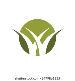 Icono de la hoja de Bio Ilustración de diseño Plantilla