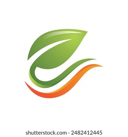 Bio leaf Icon Illustration design template