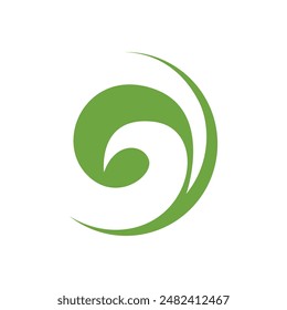 Bio leaf Icon Illustration design template