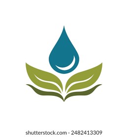 Bio leaf Icon Illustration design template