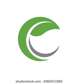 Bio Blatt Icon Illustration Design Vorlage