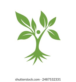 Bio leaf Icon Illustration design template
