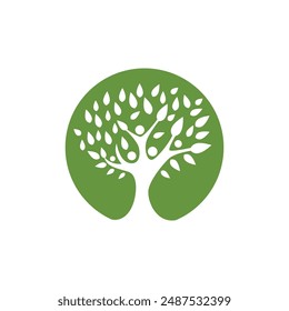 Icono de la hoja de Bio Ilustración de diseño Plantilla