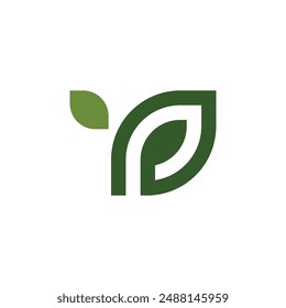 Bio leaf Icon Illustration design template