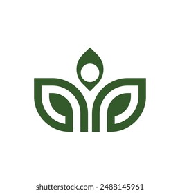 Icono de la hoja de Bio Ilustración de diseño Plantilla