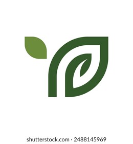 Bio leaf Icon Illustration design template