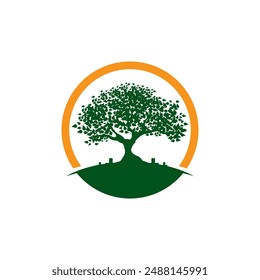 Bio leaf Icon Illustration design template