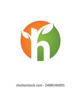 Bio leaf Icon Illustration design template