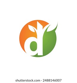 Bio leaf Icon Illustration design template