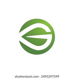 Bio leaf Icon Illustration design template