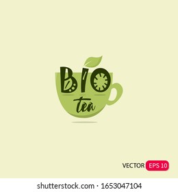 bio logo design for healthy tea with very simple writing design