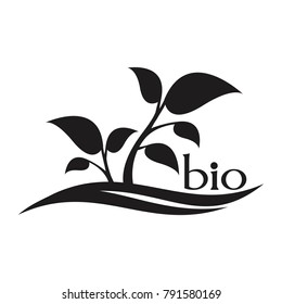 Bio logo. Ecology concept. Eco leaf. 