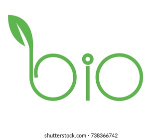 Bio Logo Green Stock Vector (Royalty Free) 738366742 | Shutterstock