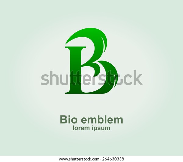 Bio Logotype Design Template Stylized Business Stock Vector (Royalty ...