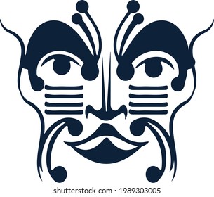 Bio mechanical tattoo art vector