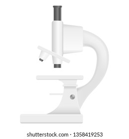 Bio microscope icon. Realistic illustration of bio microscope vector icon for web design isolated on white background
