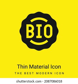 Icono mínimo de material amarillo brillante