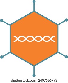 Bio molecules Vector Icon Design Illustration art.