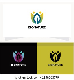 Bio Nature Logo Design Template