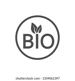 Bio, organic icon Vector illustration flat