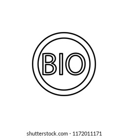 BIO outline icon. Element of ecology icon for mobile concept and web apps. Thin line BIO can be used for web and mobile