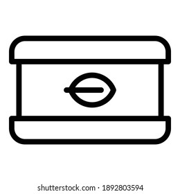 Bio pack icon. Outline bio pack vector icon for web design isolated on white background