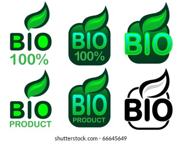 Bio Product and Bio 100% Icon / Seal