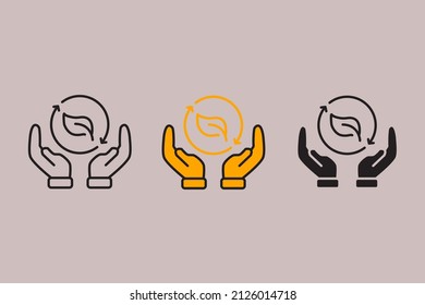 símbolos de iconos de bioproductos elementos vectores para web infográfica